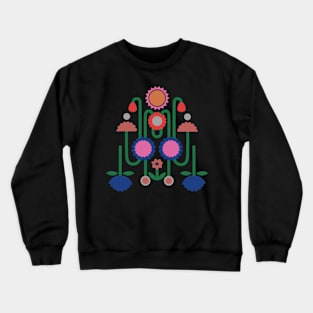 Colorful summer time flowers for nature lovers traveling hiking camping Crewneck Sweatshirt